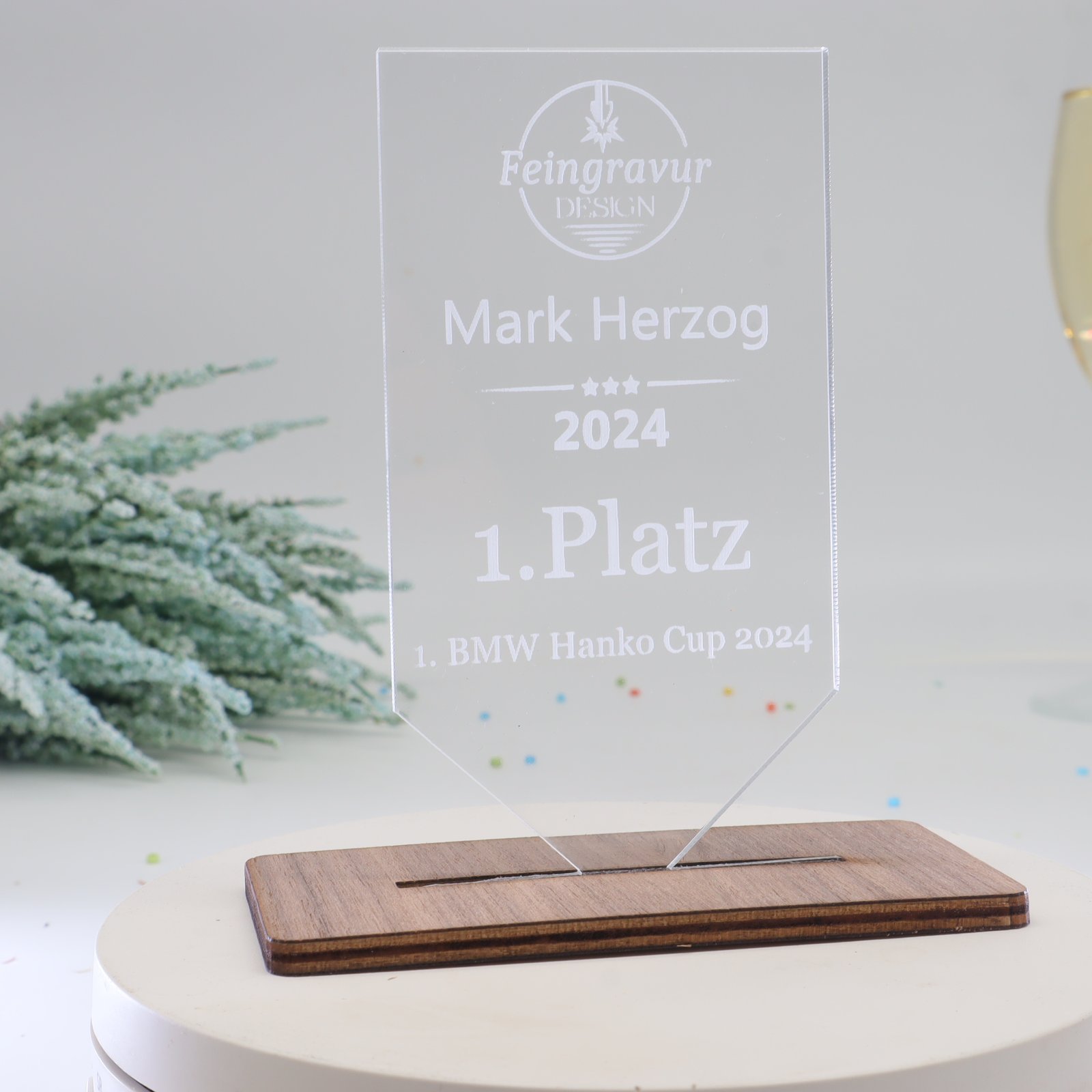 IMG_7767.jpg Moderne edle Trophäe, eigener Text oder Logo – Bild 1