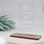 Moderne edle Trophäe, eigener Text oder Logo – Bild 3