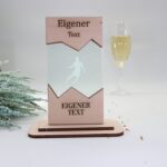 Moderne edle Sport Trophäe, eigener Text Logo, Nussbaum und Acryl - Personalisierte Gravur - Pokal - Auszeichnung - Elegante Ehrungen – Bild 6