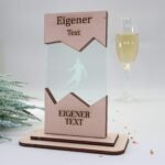 Moderne edle Sport Trophäe, eigener Text Logo, Nussbaum und Acryl - Personalisierte Gravur - Pokal - Auszeichnung - Elegante Ehrungen – Bild 8