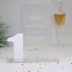 Moderne edle Sport Trophäe, eigener Text Logo, farbiges und klarem Acryl - Personalisierte Gravur - Pokal - Auszeichnung - Elegante Ehrungen – Bild 2