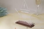 Award personalisiert edle Trophäe Award Stern Acrylglas 5 mm - eigener Text Pokal – Bild 5