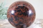 Mahagoni Obsidian Edelsteinkugel - hohe Qualität 84 mm Hochglanz – Bild 2