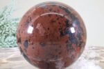Mahagoni Obsidian Edelsteinkugel - hohe Qualität 84 mm Hochglanz – Bild 7