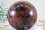 Mahagoni Obsidian Edelsteinkugel - hohe Qualität 84 mm Hochglanz – Bild 9