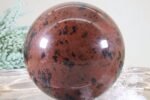 Mahagoni Obsidian Edelsteinkugel - hohe Qualität 84 mm Hochglanz – Bild 10