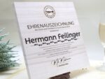 Massive Ehren Trophäe, personalisierter eigener Text oder Logo, massiv Pappelholz Holz – Bild 2