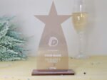 Stern Trophäe aus Acryl, personalisierter eigener Text oder Logo – Bild 7