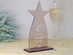 Stern Trophäe aus Acryl, personalisierter eigener Text oder Logo – Bild 8