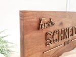 Landhaus Namenschild, Familienname aus Massivholz – Bild 8