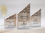 Award und Moderne personalisierte Holz Jubiläums Trophäe mit Spiegel Acrylglas – Bild 5