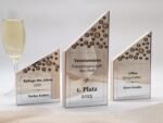 Award und Moderne personalisierte Holz Jubiläums Trophäe mit Spiegel Acrylglas
