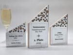 Award und Moderne personalisierte Holz Jubiläums Trophäe mit Spiegel Acrylglas – Bild 6
