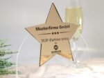Award personalisiert edle Trophäe, Acrylglas Stern 3 mm