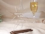 Award personalisiert edle Trophäe, Acrylglas doppel Stern 3 mm – Bild 2