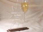Award personalisiert edle Trophäe, Acrylglas doppel Stern 3 mm – Bild 3