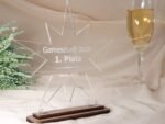 Award personalisiert edle Trophäe, Acrylglas doppel Stern 3 mm – Bild 4