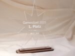 Award personalisiert edle Trophäe, Acrylglas doppel Stern 3 mm – Bild 7