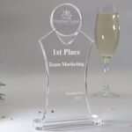 Hochwertige Auszeichnung, Personalisierter Kristall Acrylglas Pokal und Trophäe – Bild 3