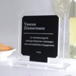 Elegante personalisierbarer Award aus Kristall Acrylglas, Auszeichnung Pokal – Bild 2