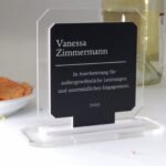 Elegante personalisierbarer Award aus Kristall Acrylglas, Auszeichnung Pokal – Bild 4