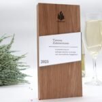 Personalisierter Pokal und Trophäe, massives Eichenholz und Acryl Plakette – Bild 6