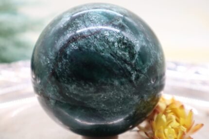Grüne Jade Jaspis Kristallkugel Edelsteinkugel
