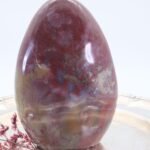 Große rote Jaspis Freiform mit toller Farbe und Struktur, Skulptur 130 mm, 1022 g