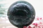 Grüne Jade Jaspis Kristallkugel Edelsteinkugel, 68mm – Bild 3