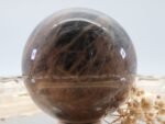 Große Schwarze Mondstein Edelsteinkugel mit wunderbarem Farbspiel – Bild 11