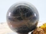 Große Schwarze Mondstein Edelsteinkugel mit wunderbarem Farbspiel – Bild 5