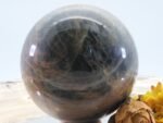 Große Schwarze Mondstein Edelsteinkugel mit wunderbarem Farbspiel – Bild 10