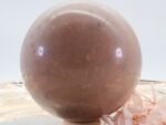 Große Pfirsisch Mondstein Edelsteinkugel, 87 mm – Bild 7