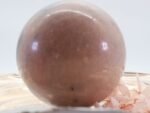 Große Pfirsisch Mondstein Edelsteinkugel, 87 mm – Bild 2