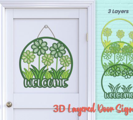 DIY Türschild Türhänger aus Holz