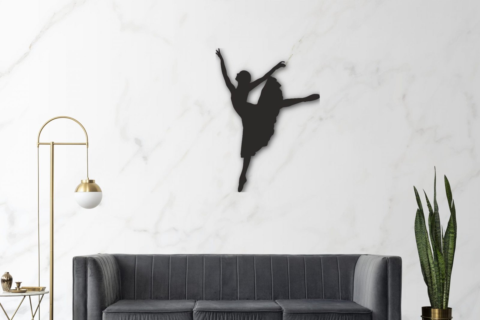 chic-mid-century-modern-luxury-aesthetics-1.jpg Ballerina Wandkunst, Wanddekor, Wand Tattoo – Bild 1