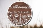 Personalisiertes Türschildschild "Willkommen" – Bild 3