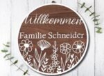 Personalisiertes Türschildschild "Willkommen" – Bild 6