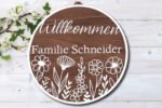 Personalisiertes Türschildschild "Willkommen" – Bild 8