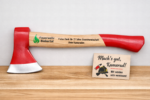 Personalisierte Feuerwehr Axt mit Gravur & UV‑Druck – Geschenk zum Jubiläum, Feuerwehrmann Ehrung, 25 Jahre Dienst, individuelles Logo & Name – Bild 3
