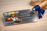 Personalisierte Maurerkelle mit Foto  – Geschenk zum Firmenjubiläum  – Gravur mit Name - Maurer und Handwerker Geschenk - Gesellenprüfung