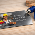 Personalisierte Maurerkelle mit Foto  – Geschenk zum Firmenjubiläum  – Gravur mit Name - Maurer und Handwerker Geschenk - Gesellenprüfung