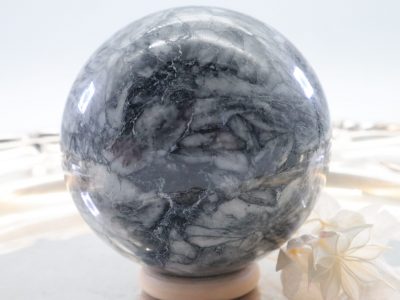 Pinolith ~Natursteinkugeln, Hochglänzend poliert, 63 mm