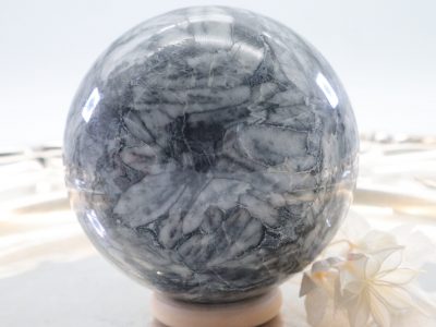 Pinolith ~Natursteinkugeln, Hochglänzend poliert, 63 mm